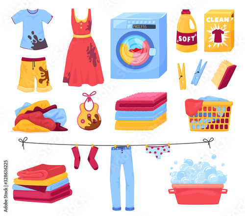 Clothing Wash Icon Set