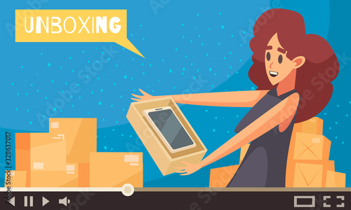Video Blogger Illustration