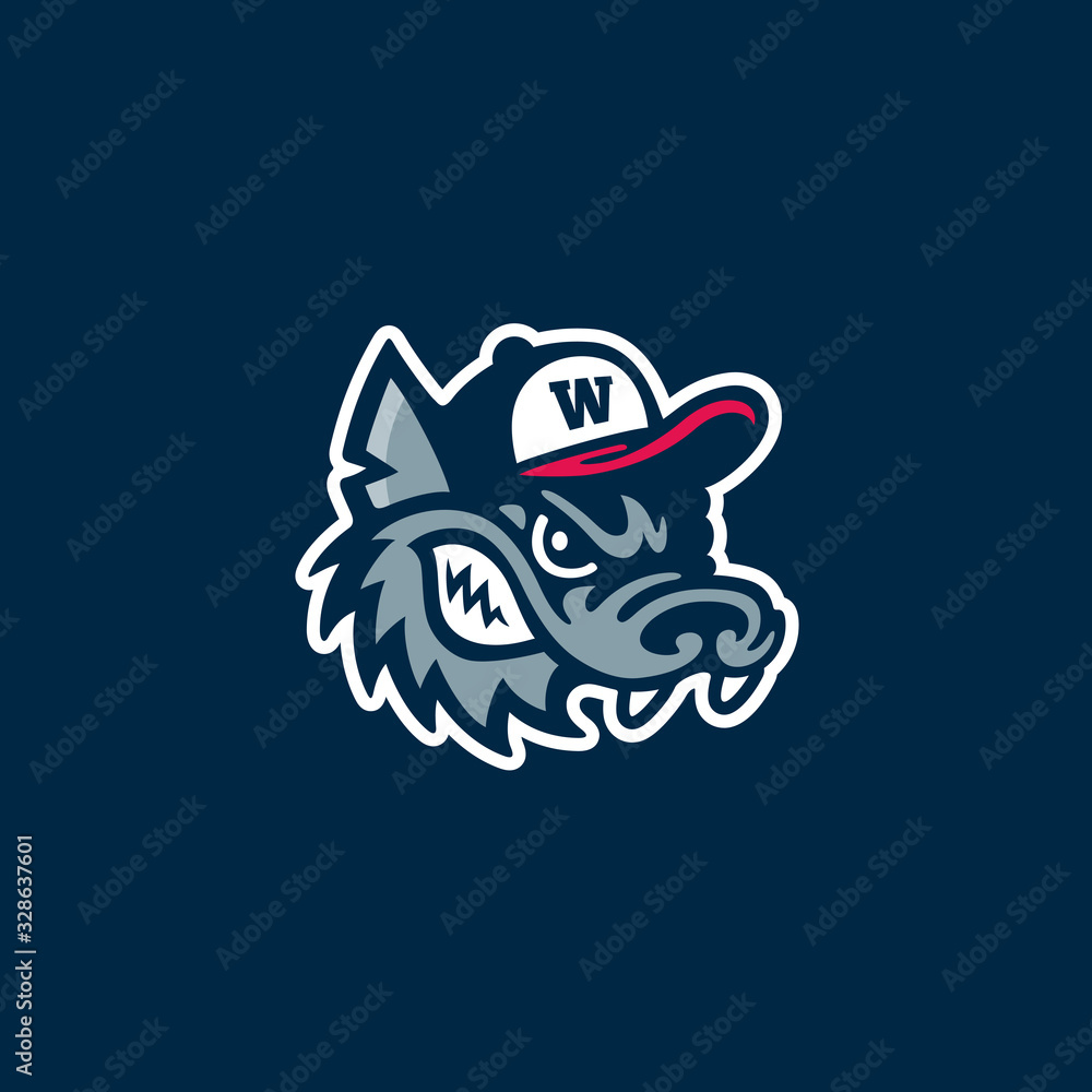 Fototapeta premium Wolf mascot logo