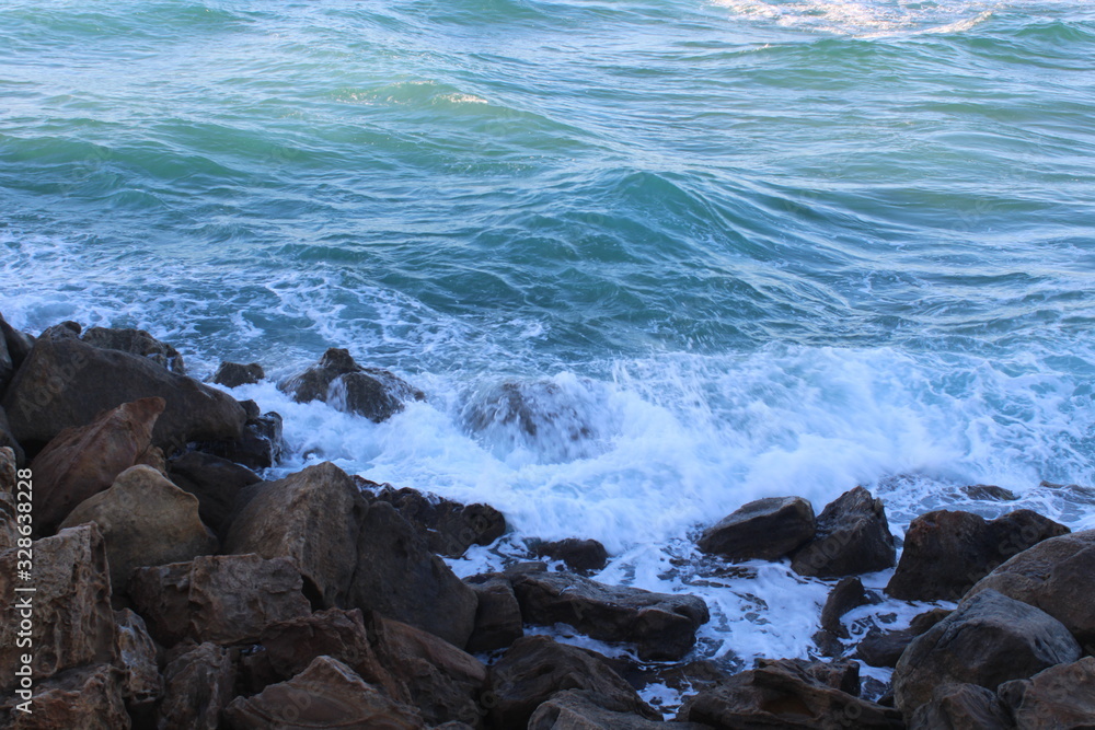waves on the rocks waves on the rocks