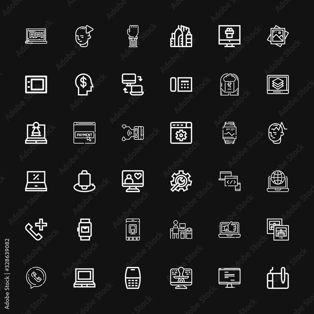 Editable 36 smart icons for web and mobile Editable 36 smart icons for web and mobile