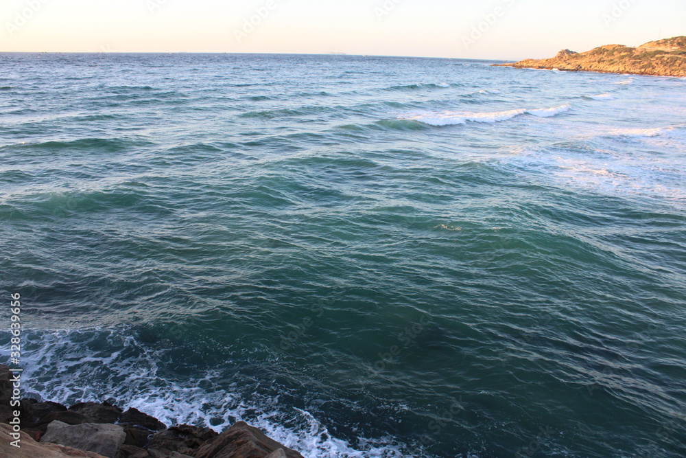 waves on shore of the sea waves on shore of the sea