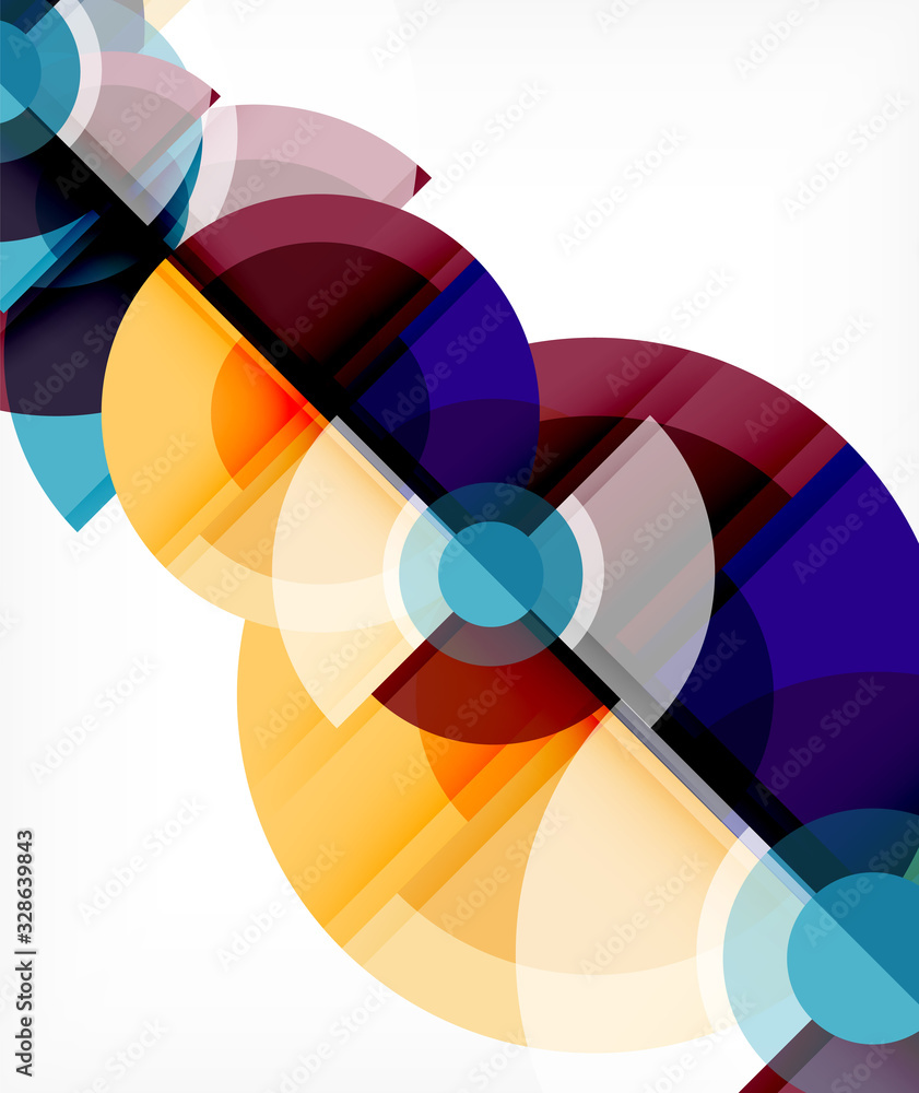 Abstract background, circle and triangle design round shapes overlapping. Geometric trendy template. Vector Illustration For Wallpaper, Banner, Background, Card, Book Illustration, landing page Abstract background, circle and triangle design round shapes overlapping. Geometric trendy template. Vector Illustration For Wallpaper, Banner, Background, Card, Book Illustration, landing page