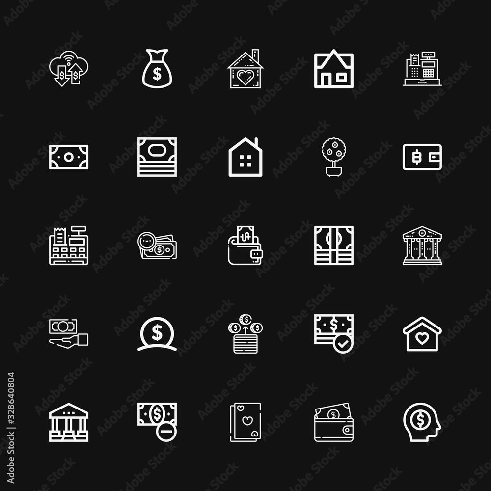 Editable 25 loan icons for web and mobile Editable 25 loan icons for web and mobile
