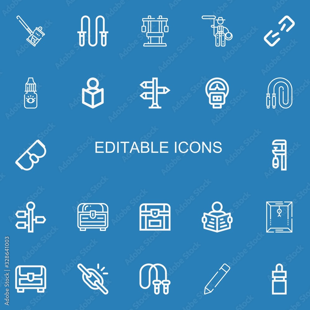 Fototapeta premium Editable 22 editable icons for web and mobile