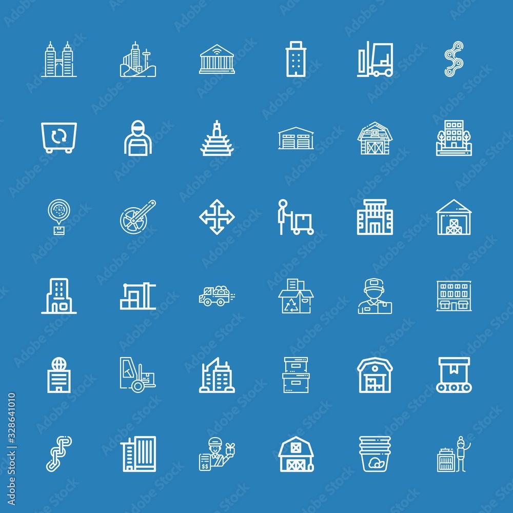 Editable 36 warehouse icons for web and mobile Editable 36 warehouse icons for web and mobile