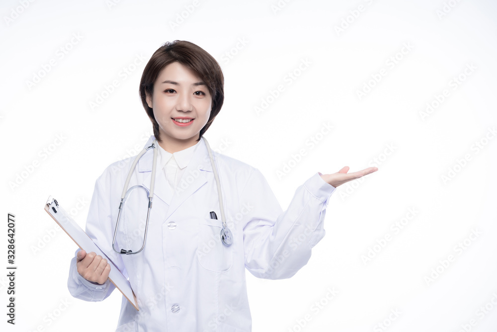A young Asian woman doctor