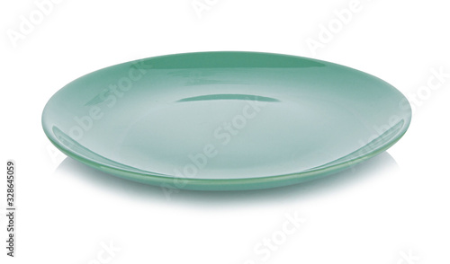 Empty  plate on white background