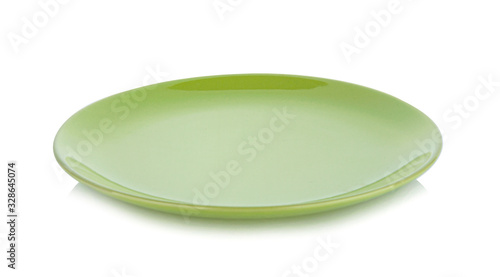 Empty  plate on white background