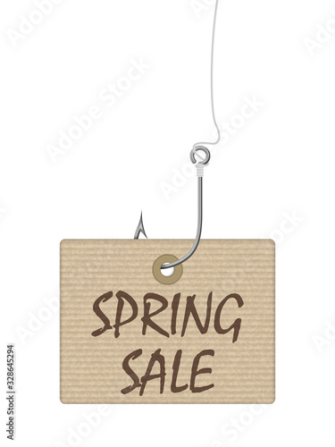 Spring sale tag