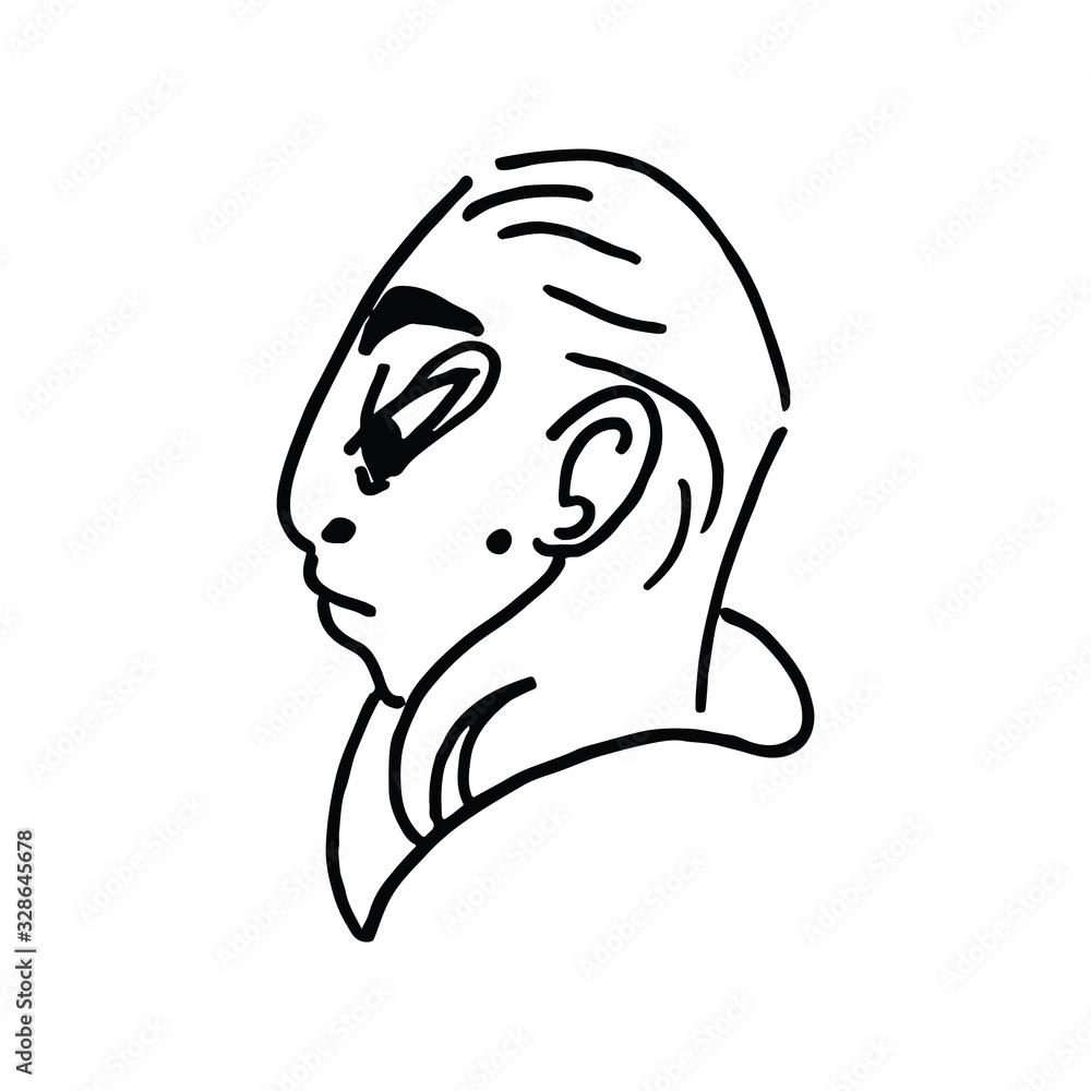 Abstract vector graphic character, space monster and alien Abstract vector graphic character, space monster and alien