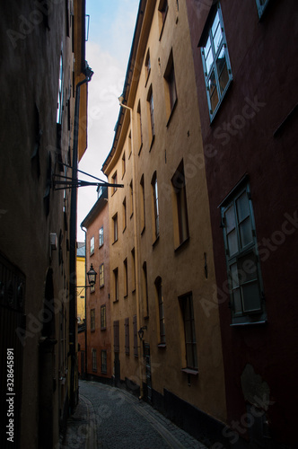 old street in European town