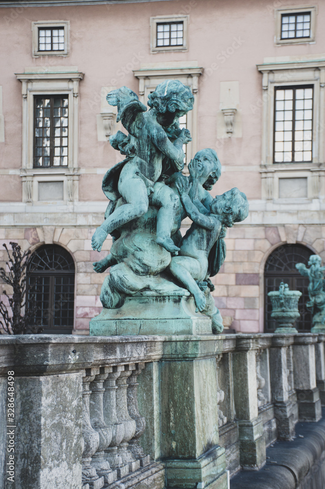 statue of angels in Stockholm