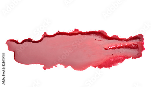 Blood spot on white background