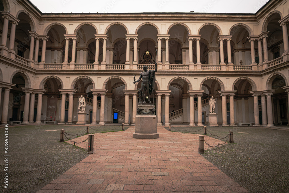 Fototapeta premium Pinacoteca di Brera, Milano Italy