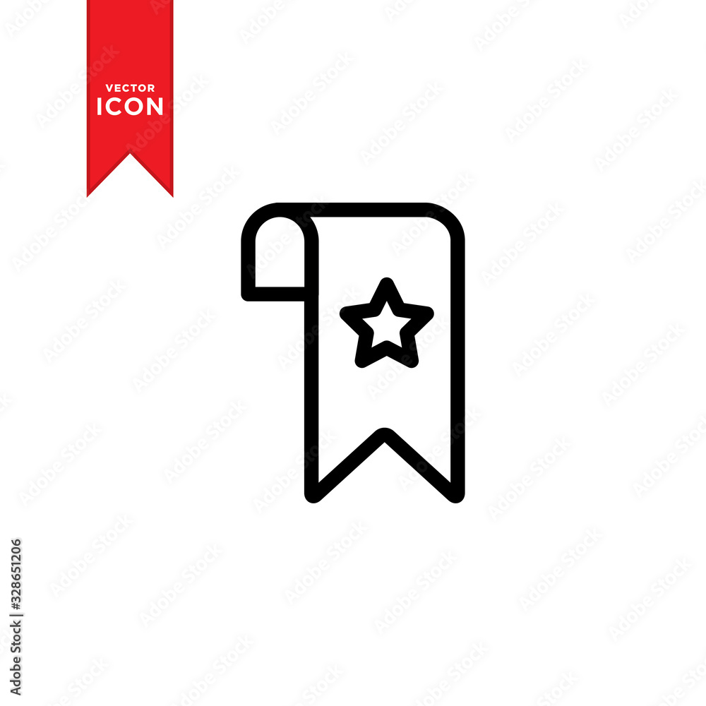 Bookmark icon vector. Flat design style on trendy icon. Bookmark icon vector. Flat design style on trendy icon.