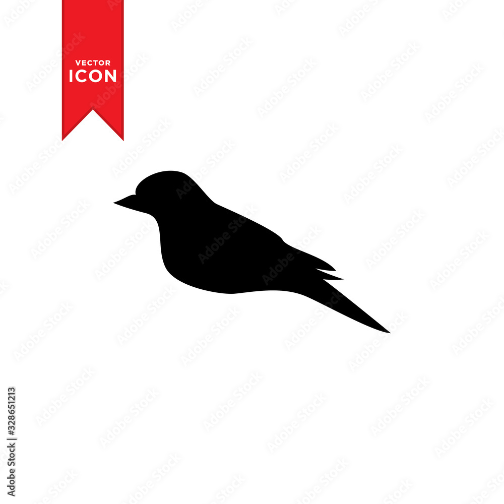 Obraz premium Bird icon vector. Simple design on trendy icon.
