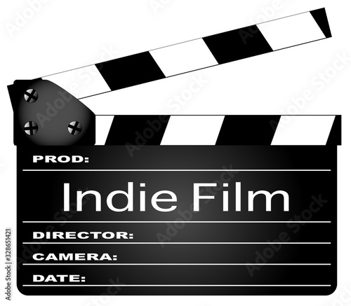 Indie Film Movie Clapperboard