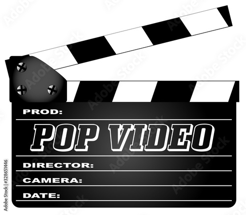 Pop Video Movie Clapperboard