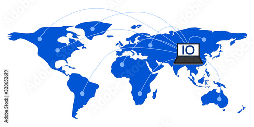 Informatiion Operation (IO) in world wide , vector