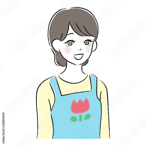 エプロン　女性
