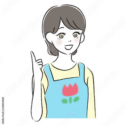 エプロン　女性