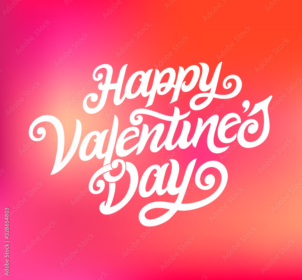 Happy Valentines Day typography vector design for greeting cards and poster. Valentines Day text on a white background. Design template celebration. Vector illustration.