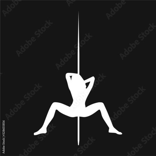 Pole Dancer silhouette - VECTOR