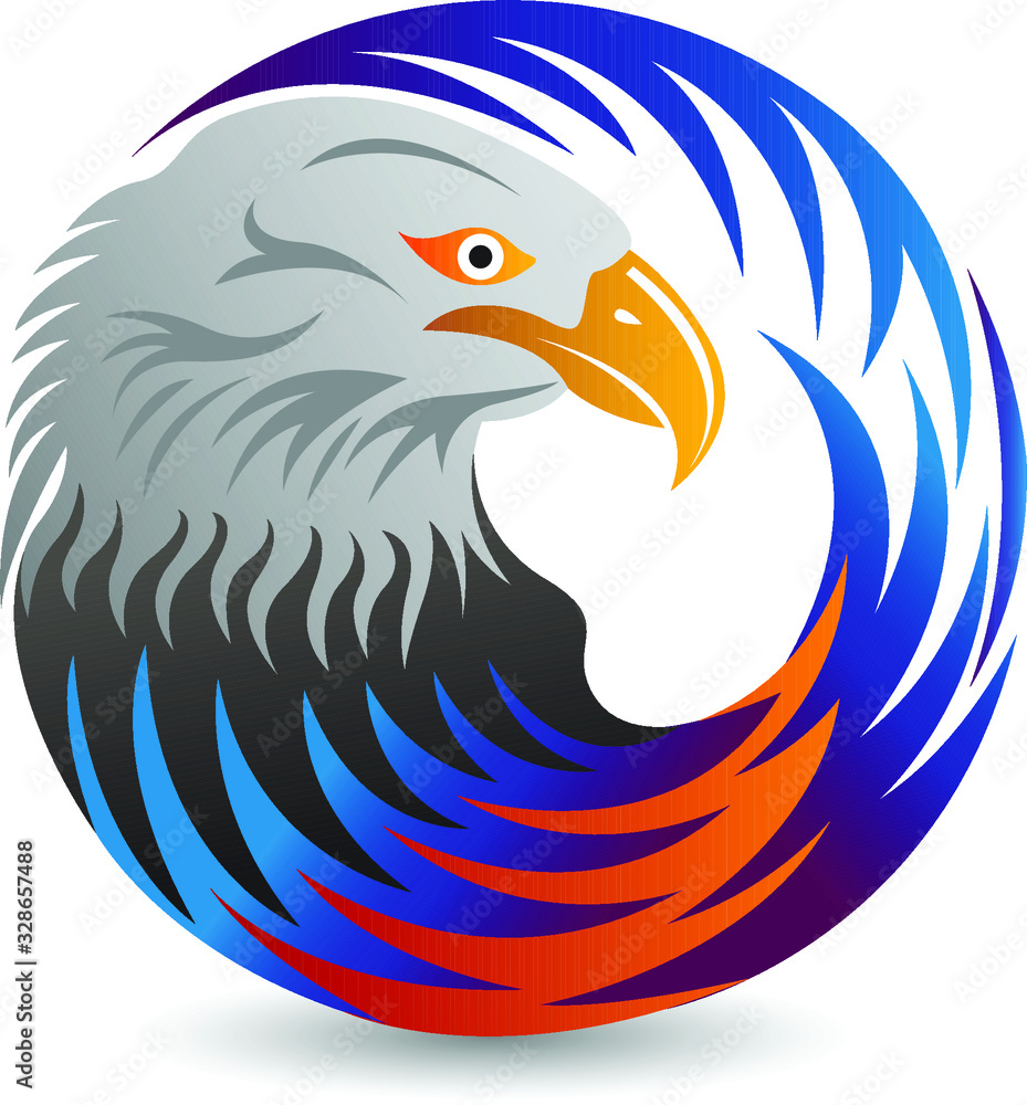 Obraz premium circle eagle logo