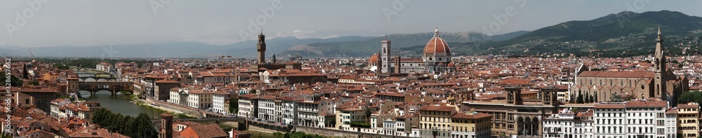 Panoramic view of Florence skyline. Tuscany. Italy.