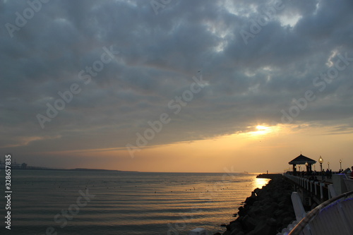 sunset at sea Taiwan