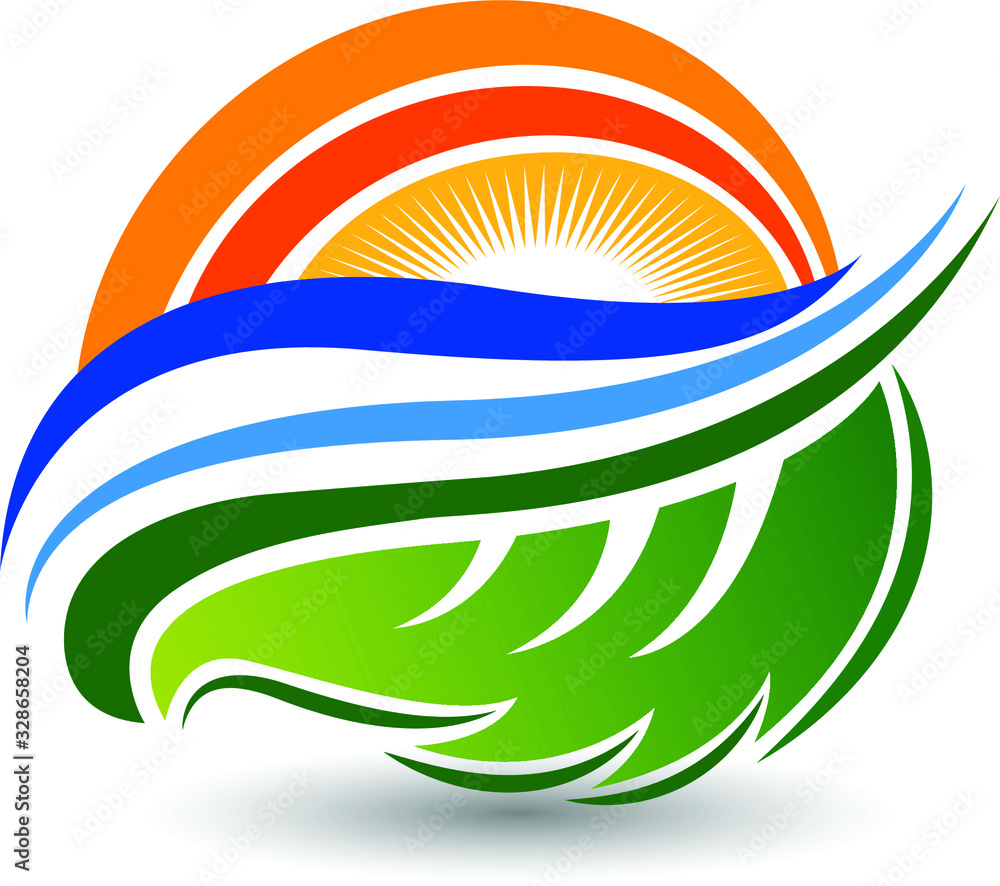 Fototapeta premium Eco energy logo