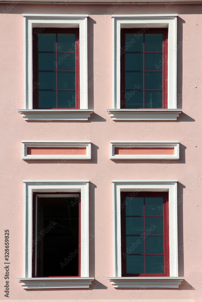 window with shutters