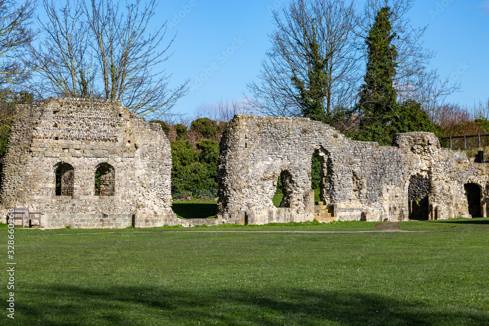 The Ruins of Lewes Priory in Sussex