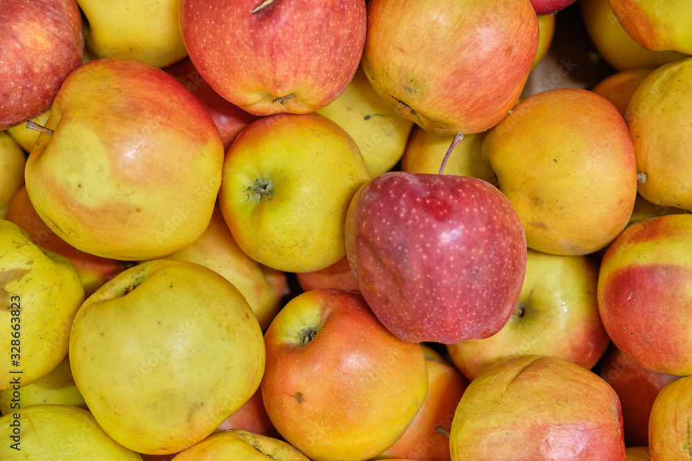 Background and texture of red apples. Background and texture of red apples.