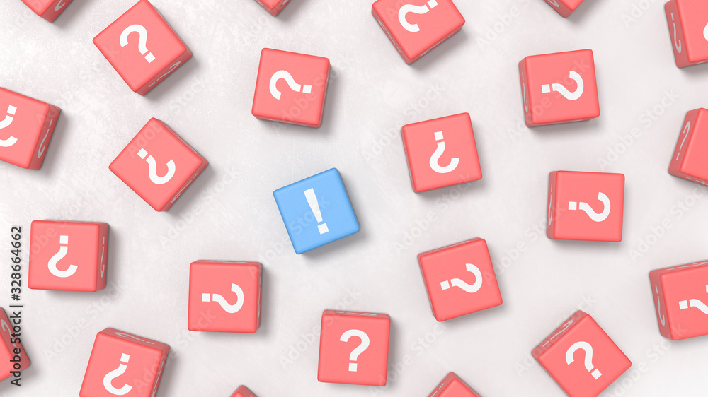 Many Questions and One Answer Illustration Concepts Many Questions and One Answer Illustration Concepts