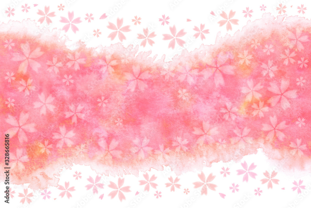 桜 春 ピンク アブストラクト 水彩 背景 桜 春 ピンク アブストラクト 水彩 背景