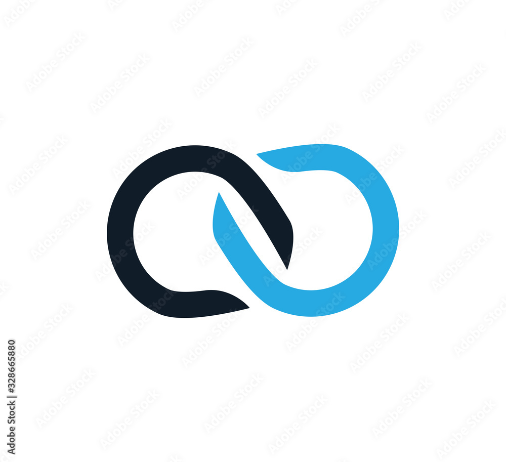 Infinity icon vector logo design template Infinity icon vector logo design template