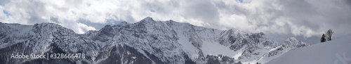 Winterpanorama des Sonnwendjochgrats © Stephan