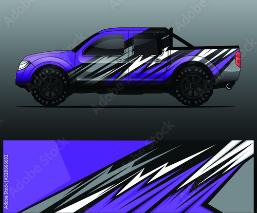 truck decal graphic wrap vector  abstract background