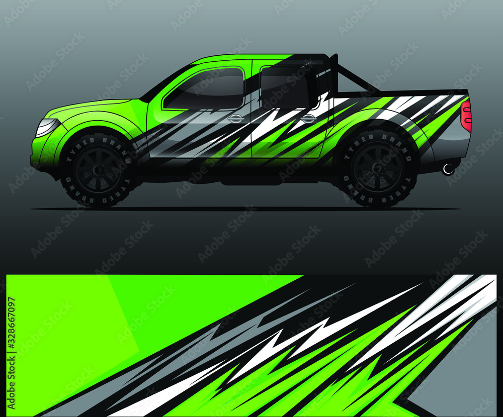 truck decal graphic wrap vector, abstract background truck decal graphic wrap vector, abstract background