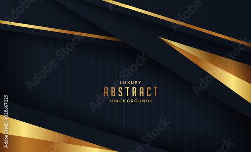 Luxury black background with 3d style. Graphic design element. Elegant decoration