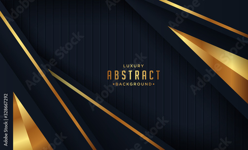 Luxury black background with 3d style. Graphic design element. Elegant decoration