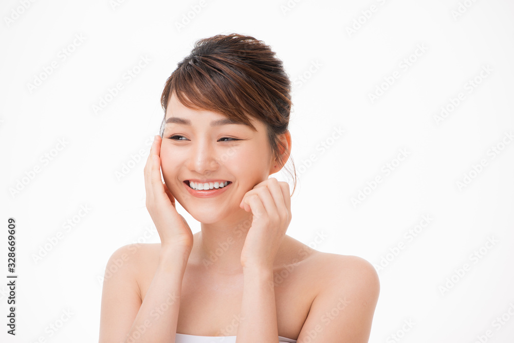Beautiful Young asian Woman with Clean Fresh Skin look. Beautiful Young asian Woman with Clean Fresh Skin look.
