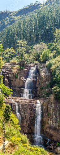 View at the Ramboda Falls (109 m) - Sri Lanka