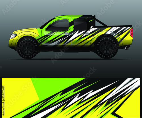 truck decal graphic wrap vector  abstract background