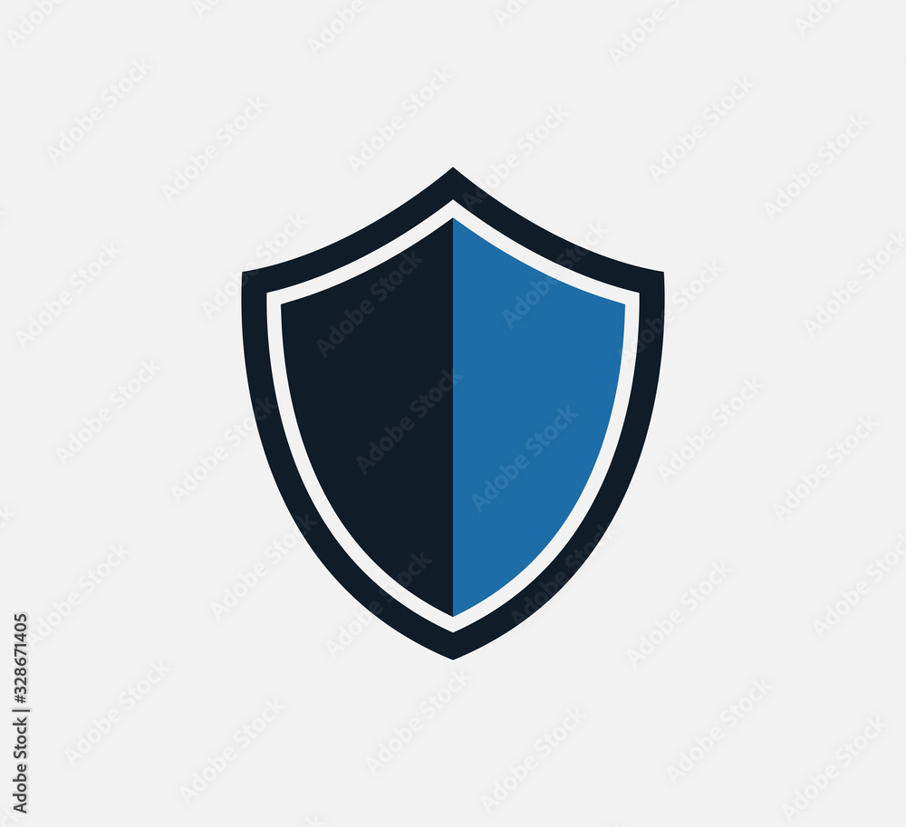 Shield and sword icon vector logo design template Shield and sword icon vector logo design template