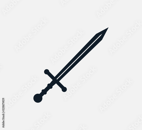 Sword icon vector logo template