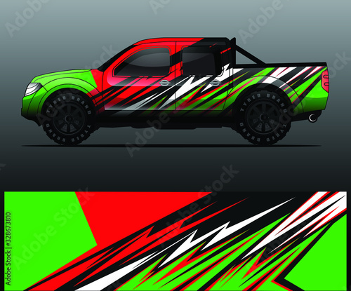 truck decal graphic wrap vector  abstract background