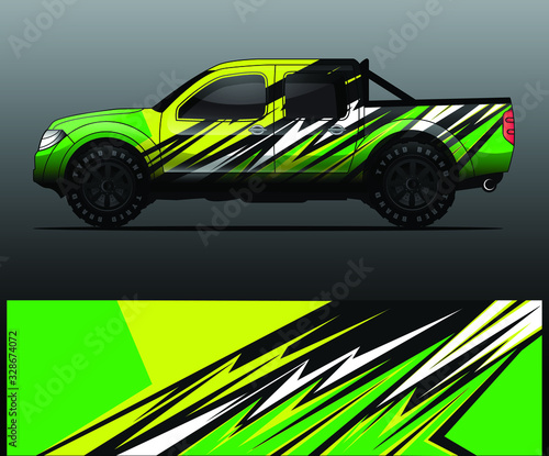 truck decal graphic wrap vector  abstract background